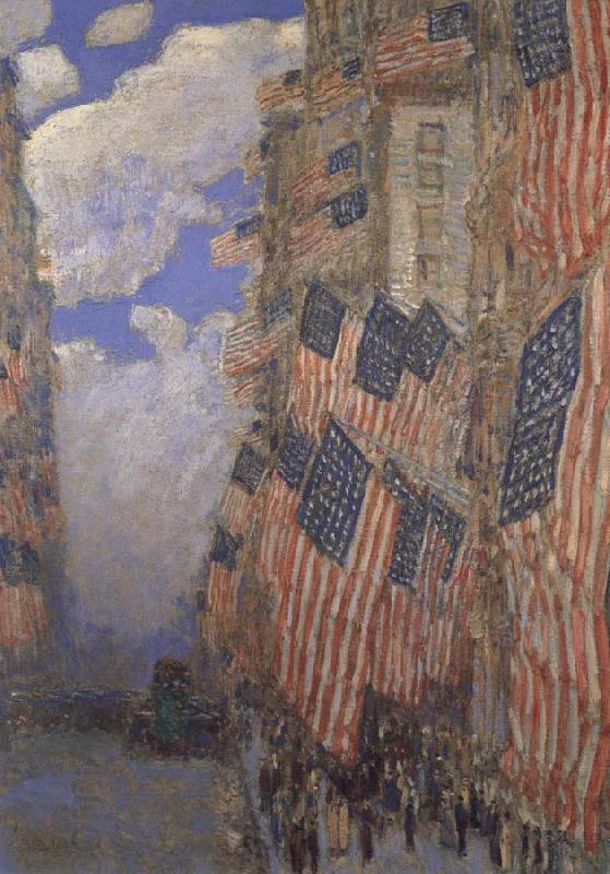 Childe Hassam The Fourth of July China oil painting art